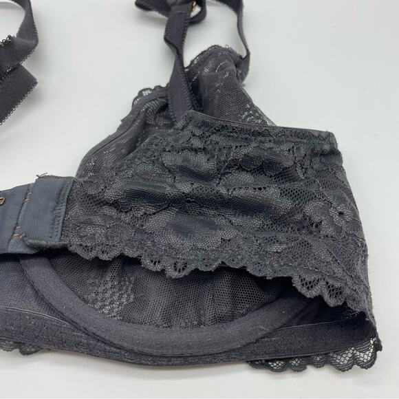Savage X Fenty Gray Lace Unlined Bra - Picture 8 of 9